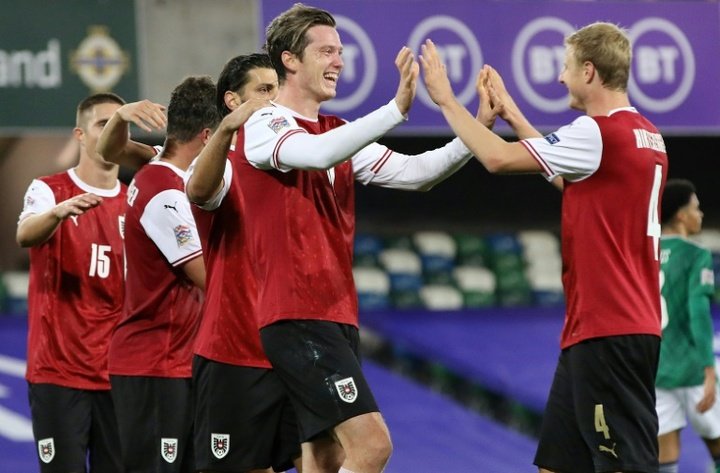 Austria venció a Croacia por 0-3. AFP