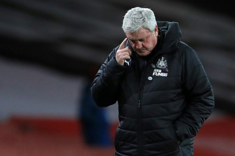 Steve Bruce's time at Newcastle could be over. AFP