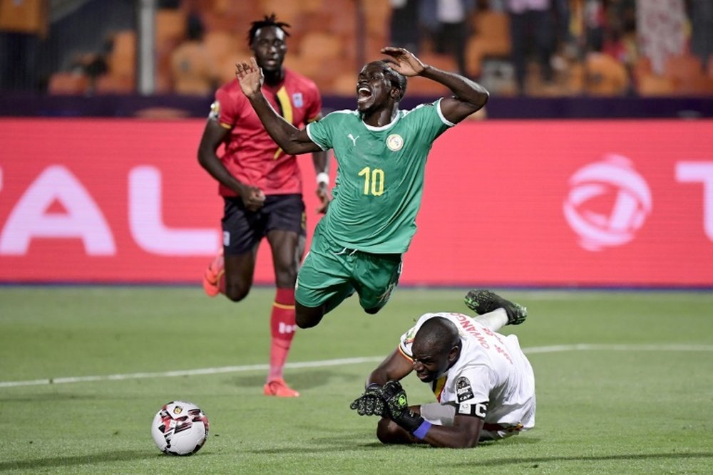 Sadio Mané hizo el único gol del partido. AFP