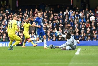 O Chelsea é atropelado pelo Brentford em casa. AFP