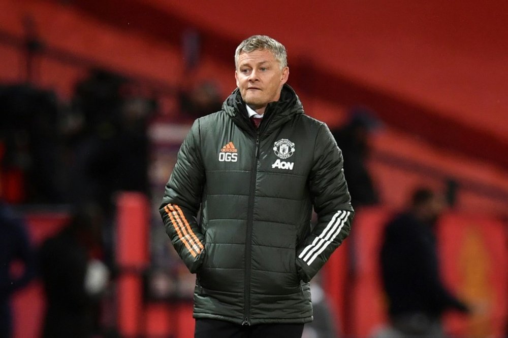 Manchester United de Ole Gunnar Solskjaer foi criticado após derrota na Champions. AFP