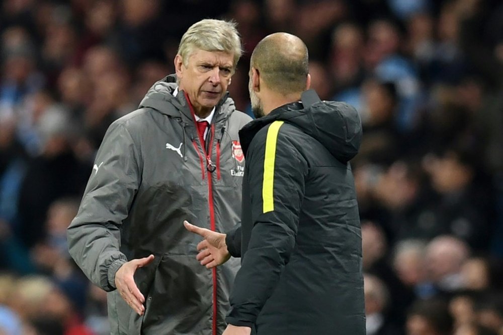 Wenger aimed a dig at City's wealthy owners. AFP