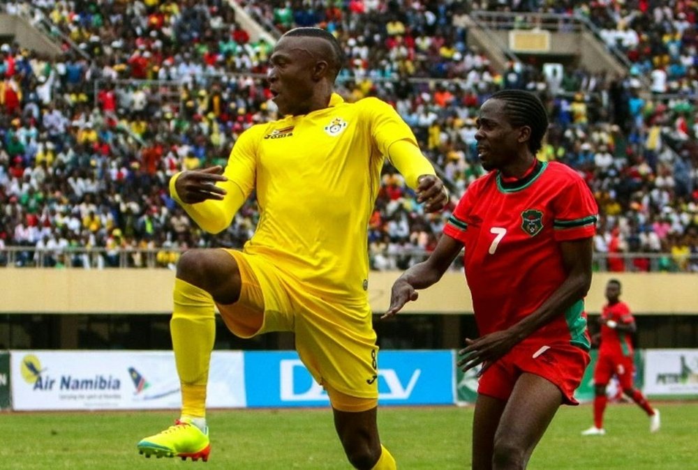 Tendai Ndoro (left) scored a dramatic equaliser for Orlando Pirates as they snatched a 1-1 draw at Polokwane City