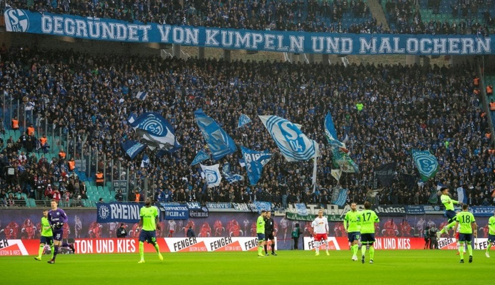 The allegations were made at Schalke's match with Nuremburg on Saturday. AFP