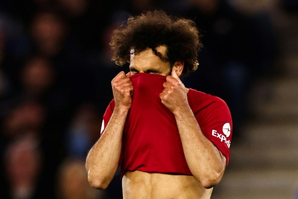 Salah réagit à la non-qualification de Liverpool en Ligue des Champions. AFP