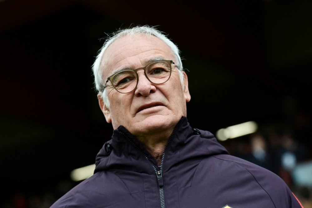 Claudio Ranieri declared his love for football. AFP