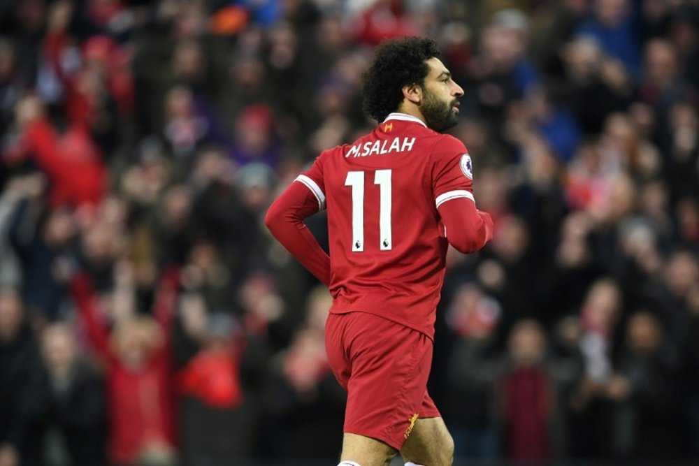 Salah quiere ser mejor que Kane. AFP