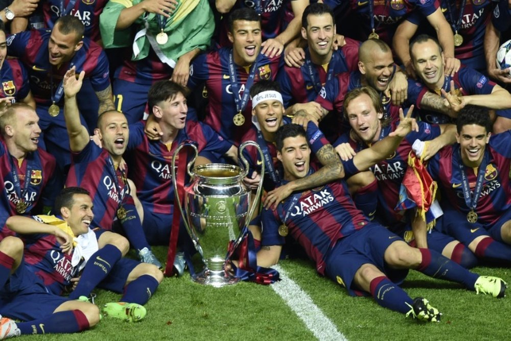 El Barcelona no ha cambiado demasiado desde el triplete de 2015. AFP