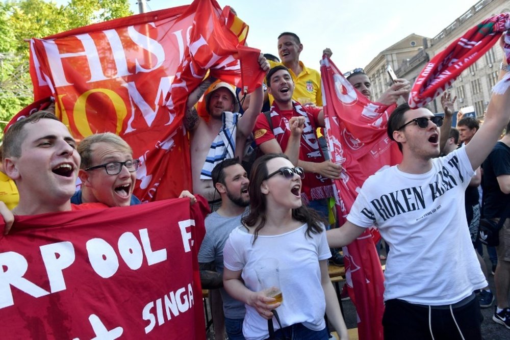 Liverpool fans have been enjoying themselves. AFP
