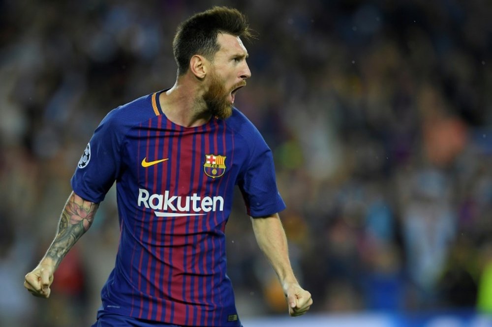 Messi lleva 11 goles en siete jornadas. AFP