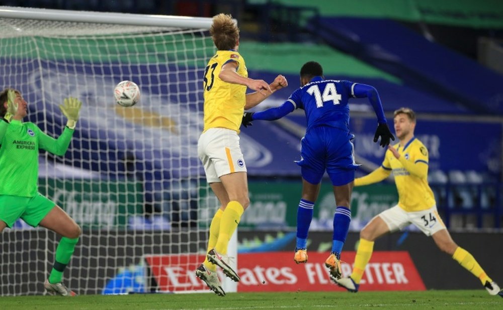 Iheanacho got Leicester a late winner v Brighton. AFP