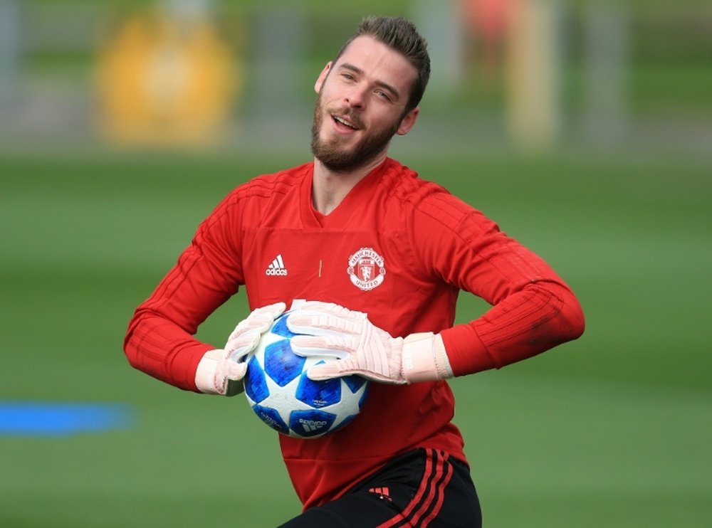 De Gea insists he is focusing on football rather than his contract situation. AFP