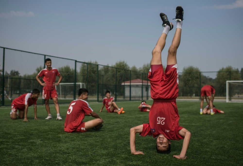 Pyongyang International Football School opened in 2013 and the coach insists the skys the limit