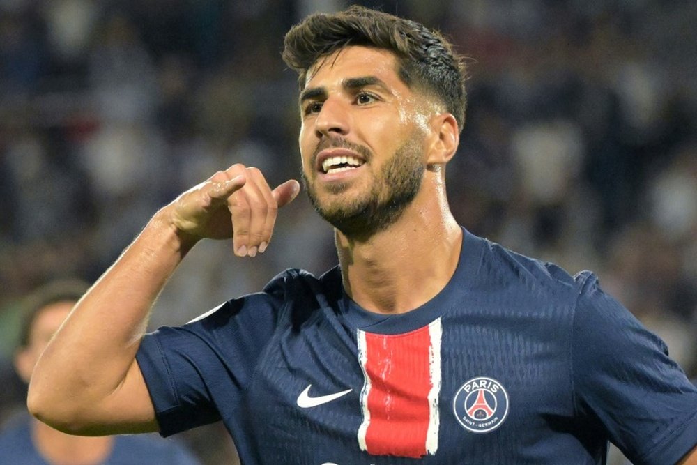Asensio joined Aston Villa on loan from PSG in January. AFP