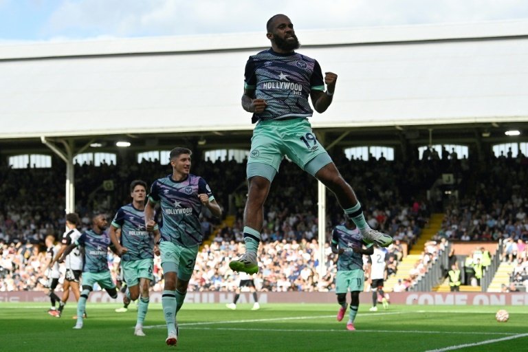 Mbeumo ha conseguido 10 tantos esta Premier League, 8 de ellos en casa. AFP