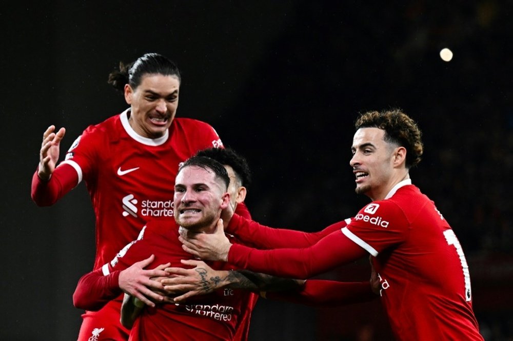 Liverpool regained their place at the top of the table after beating Sheffield Utd. AFP