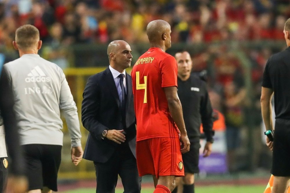 Kompany picked up an injury in the warm up games. AFP