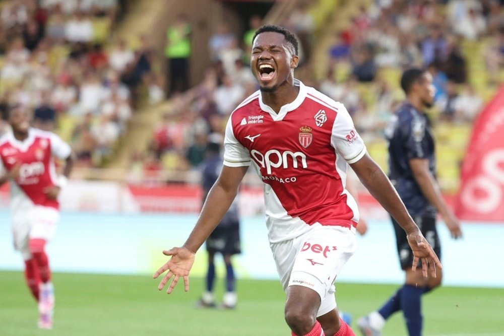 Fati came off the bench to score twice for Monaco. AFP