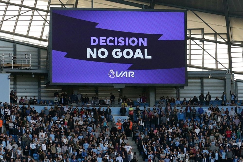 El Tottenham troleó al City tras el gol anulado por el VAR. AFP