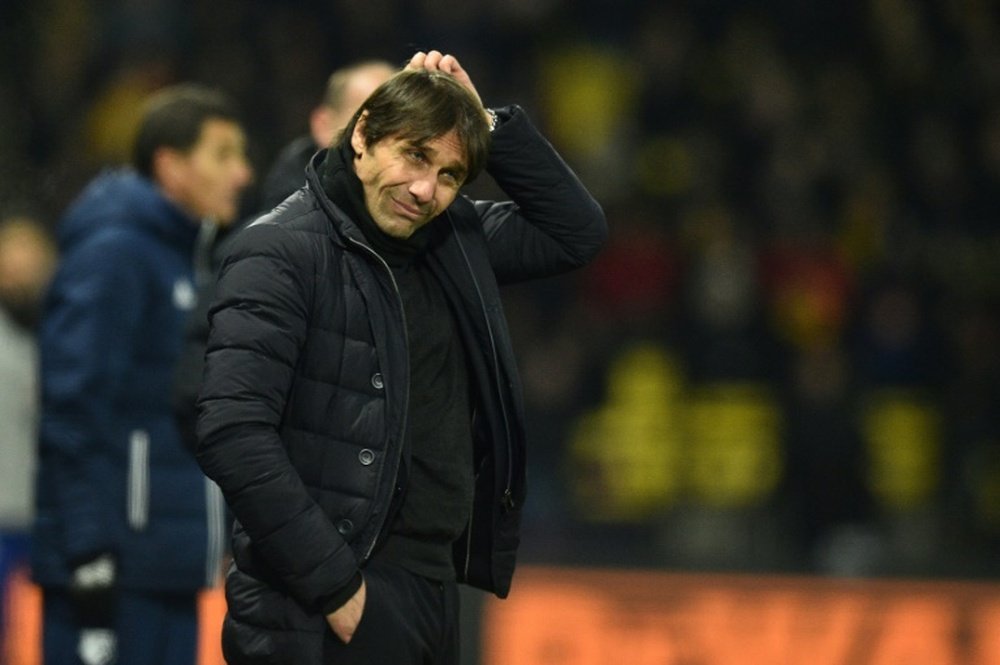 Conte accepts selection mistakes after 'very bad' Watford loss. AFP