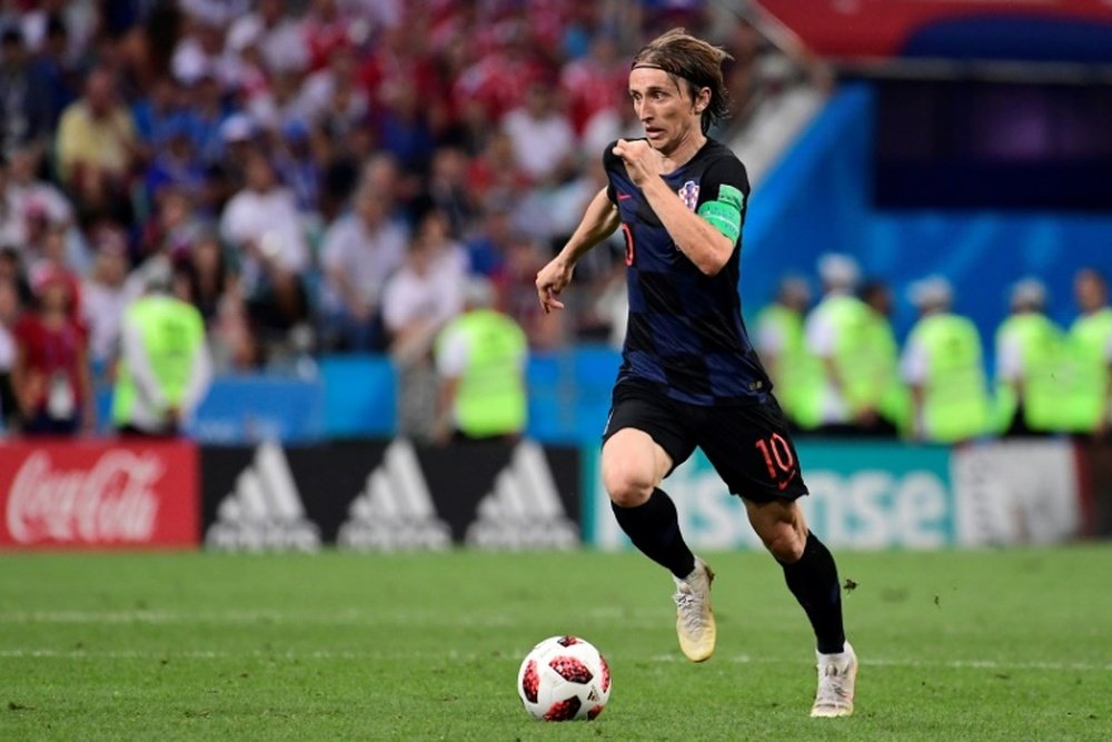 Modric subrayó el significado del pase a la final del Mundial. AFP