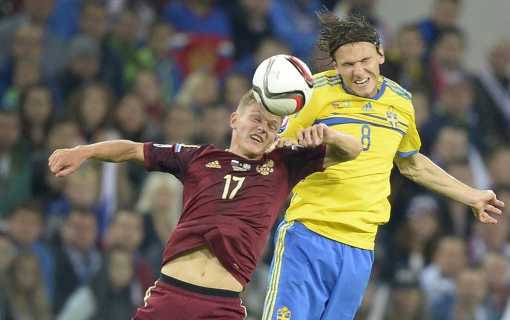 Suecia incluye al 'tocado' Ekdal en lista definitiva para la Eurocopa. AFP