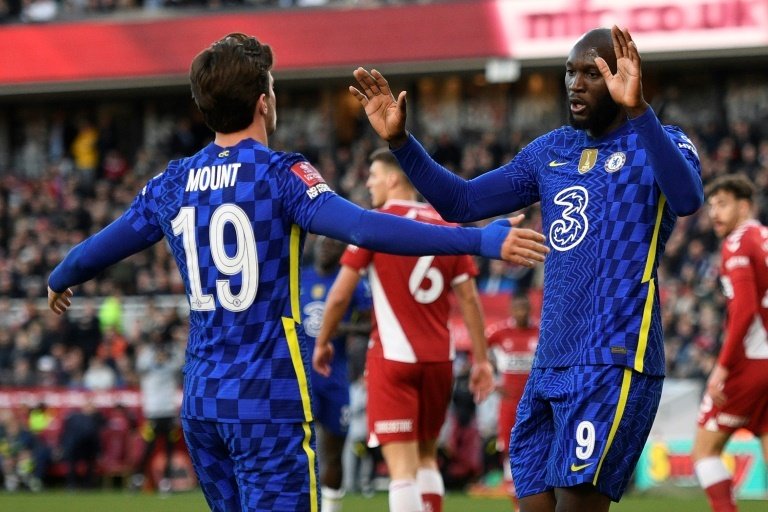 Romelu Lukaku scored as Chelsea won 0-2 at Middlesbrough. AFP