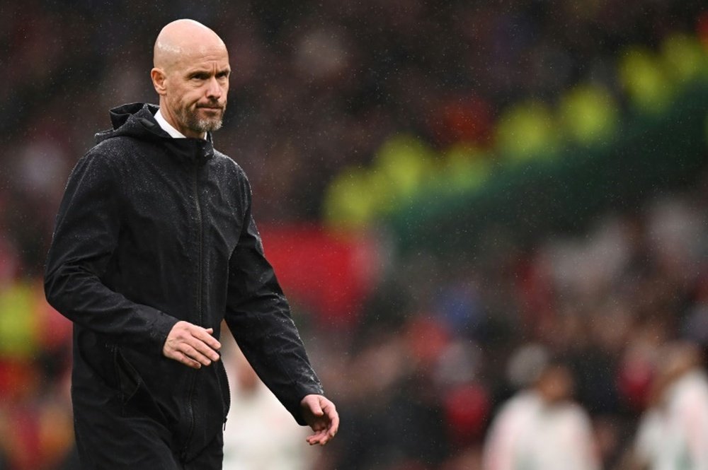 Ten Hag is being criticised for Man United's poor results. AFP