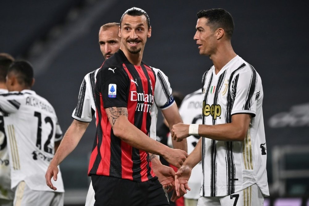 Fin de saison pour Zlatan Ibrahimovic avec Milan. AFP