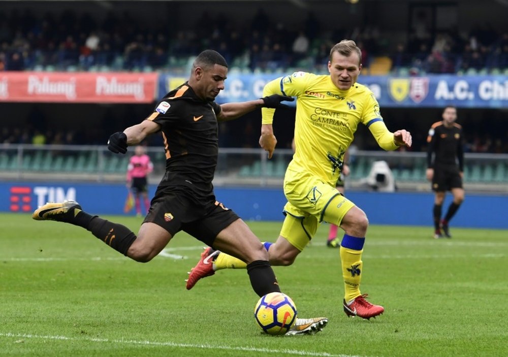 Roma couldn't find a way through against Chievo. AFP