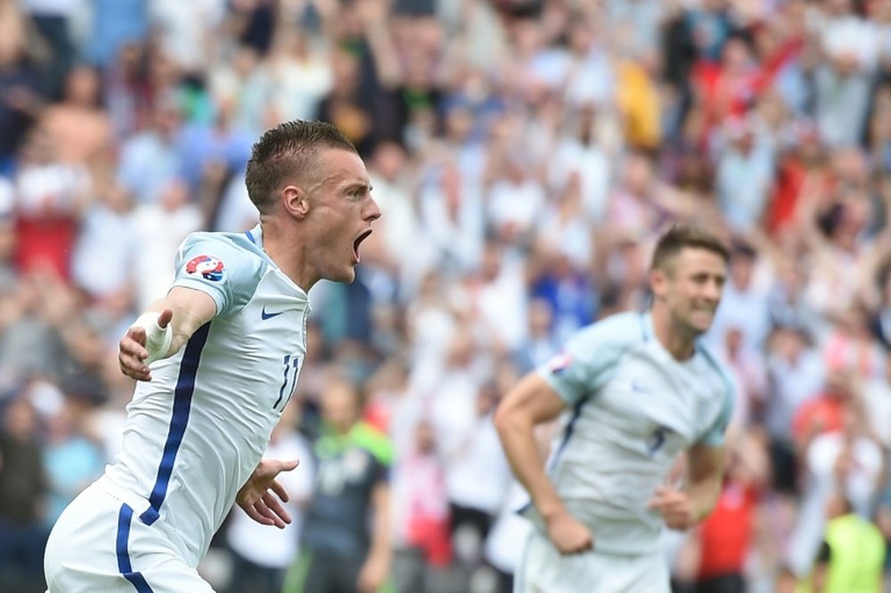 Gareth Southgate could once again call up Jamie Vardy. AFP