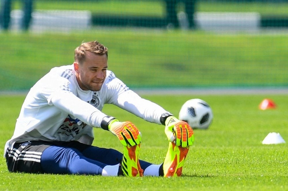 Neuer looked good in training. AFP