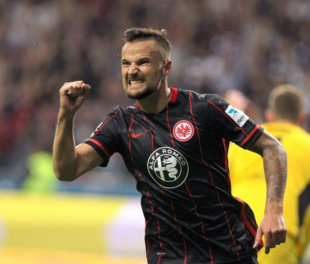 Seferovic apontou três golos em 21 desafios esta temporada, pelo Eintracht Frankfurt. AFP