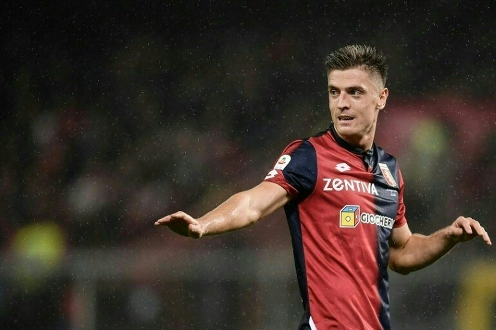 Piatek rejoint Milan. AFP