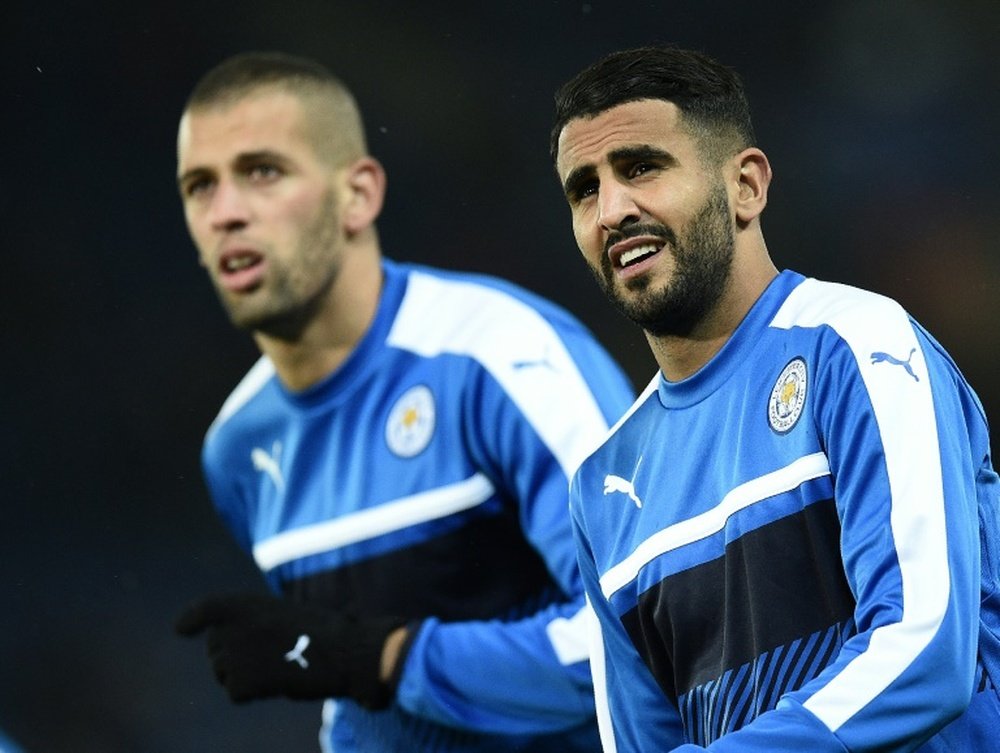 Riyad Mahrez no tiene ofertas para dejar el Leicester. AFP