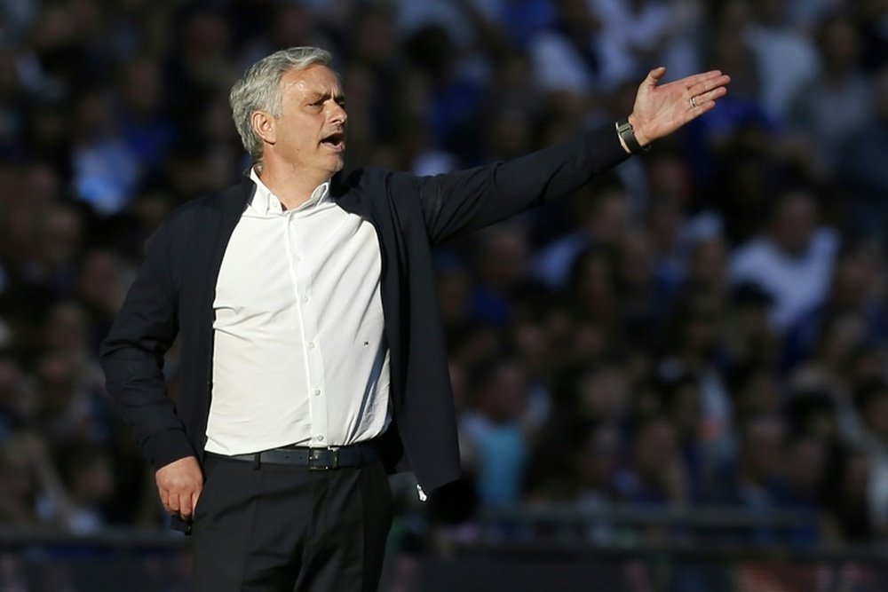 Mourinho cargó contra el esquema planteado por Conte. AFP