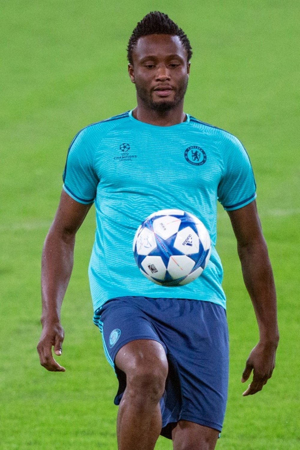 John Obi Mikel is happy at Chelsea. AFP