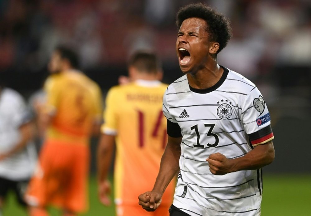 Adeyemi es el primer jugador del Siglo XXI que consigue marcar para Alemania. AFP