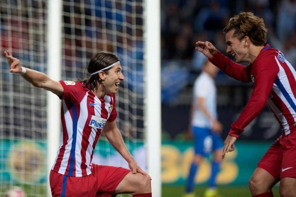 Filipe, contento con Griezmann. AFP