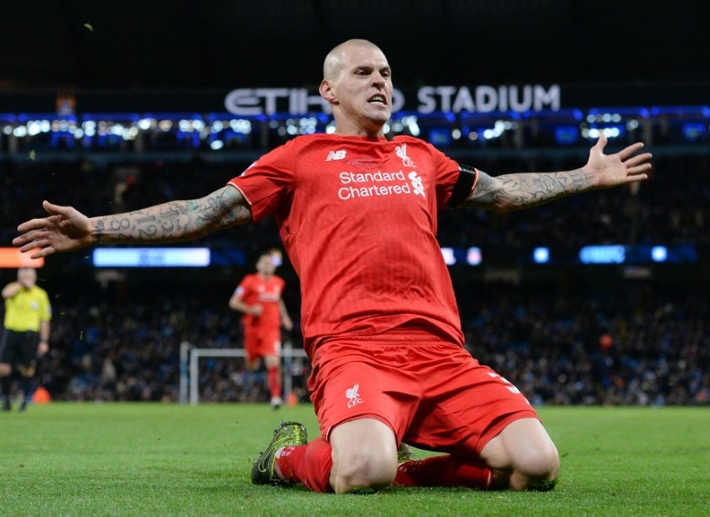 Martin Skrtel tiene todas las papeletas para abandonar Anfield este verano. AFP