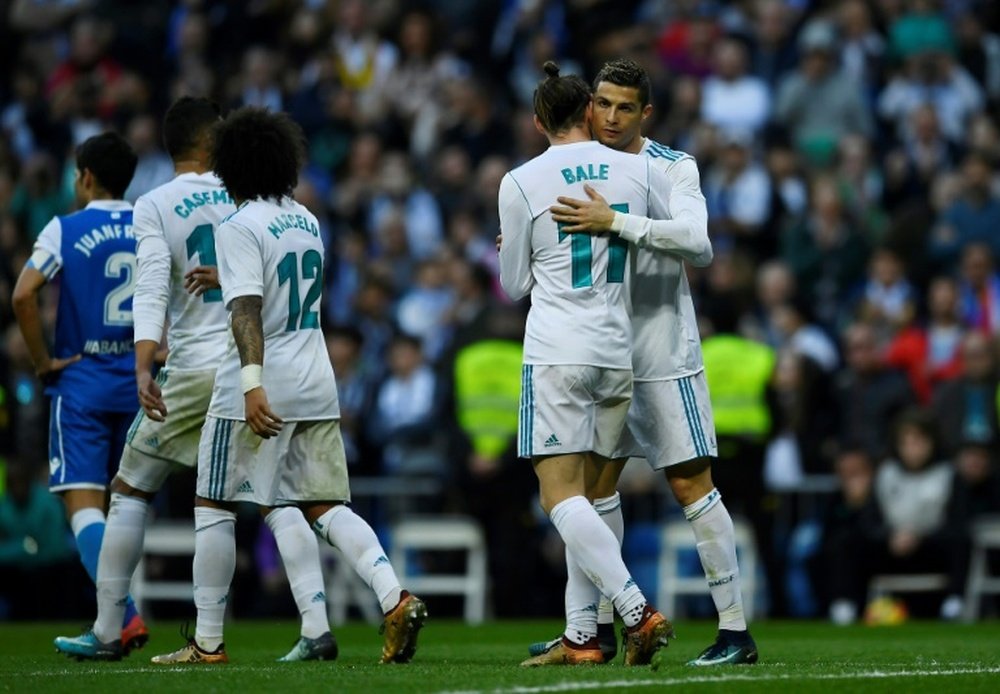 Cristiano y Bale resucitaron al Madrid. AFP