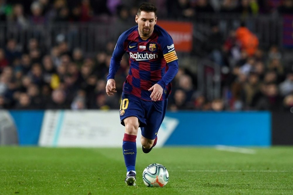 Messi vive seca de gols. AFP