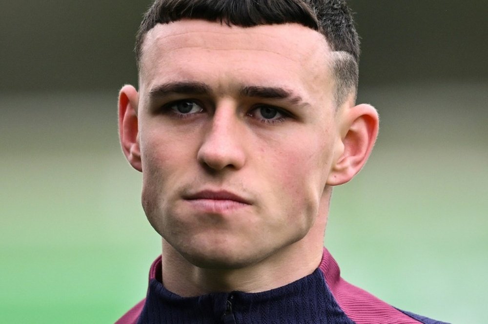 Phil Foden doesn't seem to get on very well with his neighbours. AFP