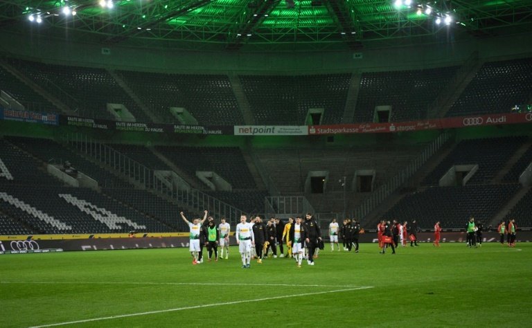 Up to 18 months of matches without an audience is expected. AFP