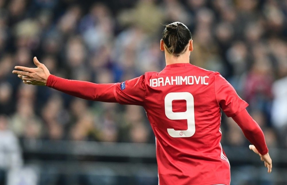 Zlatan Ibrahimovic est forfait jusqu'à la fin de la saison. AFP