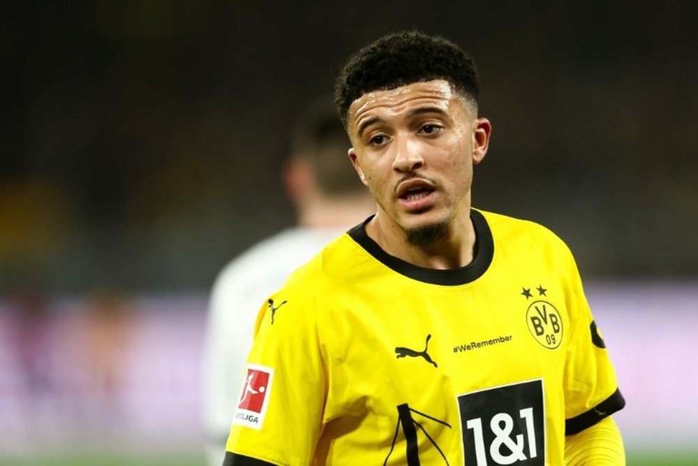 Jadon Sancho's loan deal does not include a buy-out clause. AFP