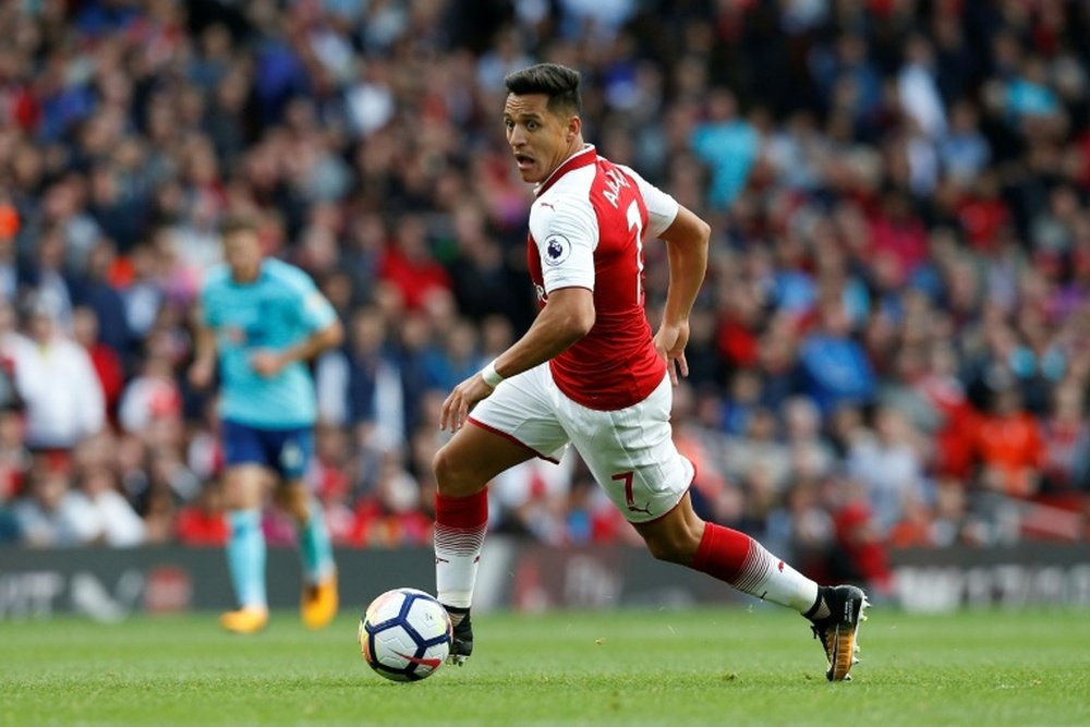 Alexis firmó un mediocre partido contra el City. AFP/Archivo