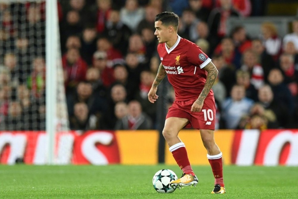 Coutinho's effort against Newcastle is among the nominees. AFP