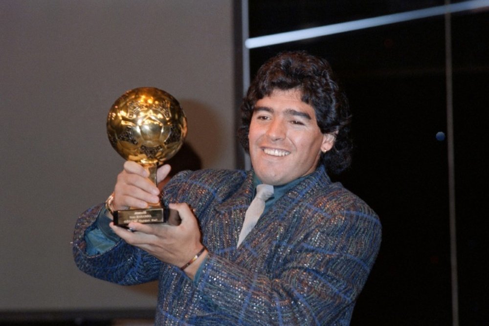 French courts prohibited the sale of Maradona's 1986 World Cup 'Golden Ball'. AFP