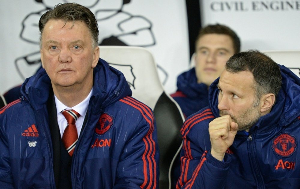 Giggs backed up Van Gaal. AFP